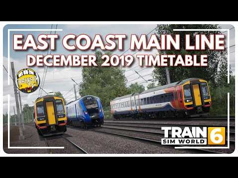 EAST COAST MAIN LINE 2019 TIMETABLE || THIS TIMETABLE FEELS ALIVE!! || TSW6