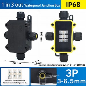 [Hot Item] IP68 Outdoor Waterproof Connector Box 4 Way Mini Junction Box with PC Plastic and Terminal, for Buried Wires