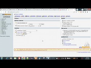 How to Create a database on localhost 3rd video
