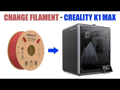 Change Filament - Creality K1 Max 3D Printer [ Step By Step Tutorial ]