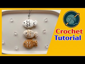 Easy Crochet Fish Keychain Tutorial | How to Crochet a Bag Charm
