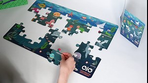 OjO Underwater Explorers 48 Piece Science Puzzle for Kids | Childrens Environmental Jigsaw Puzzle | Ocean + Marine Biology Puzzle Ages 4+