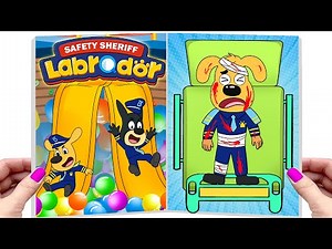 Sheriff Labrador...Oh No! Dangerous Criminals Are Attacking the City | Make Quiet Book❤️DIY Paper ❤️