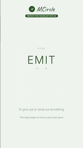 Learn English: What is Emit? | Vocabulary Shorts