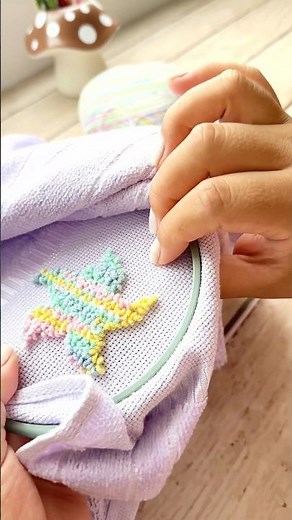 Toallas bordadas con aguja mágica #agujamagica #bordado #diy #punchneedle #hechoamano #toallas