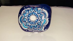 Art|| Rock|| Rock Art|| Gift|| Custom|| Decoration|| Decor|| Blue Rock|| - Etsy