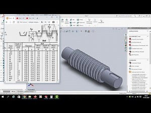 How to make Trapesium Thread M24 x 5mm | Solidworks 2016 Tutorial's