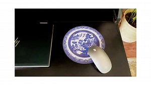 Round Blue Willow Mouse Pad, Vintage Style Desk Decor - Etsy