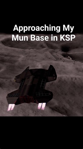Approaching my Mun base in #ksp