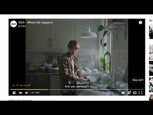 IKEA Irresistible Pointless Trueview Ads Dish Washing