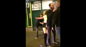 2 Angry girl wants to beat a Man