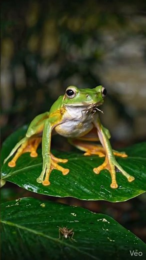 Flying Frog gliding technique #flyingfrog #amphibian #animals #wildlife