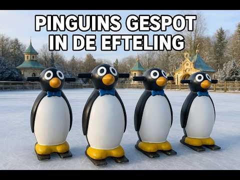 Eerste keer Winter Efteling dit seizoen! | Schaatsen tussen pinguïns ❄️ #52