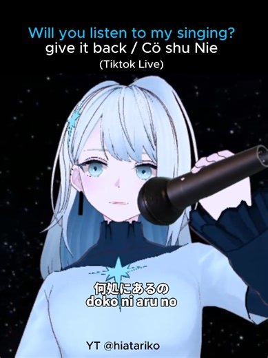 [Karaoke] give it back/ Cö shu Nie on Tiktok Live ✨ #vtuberID #vsinger #歌ってみた #jujutsukaisen #youtaite