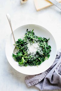 Spinach with Butter and Parmesan