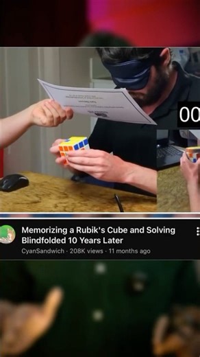 10 Saal Tak Yaad Rakha Rubik’s Cube #shorts