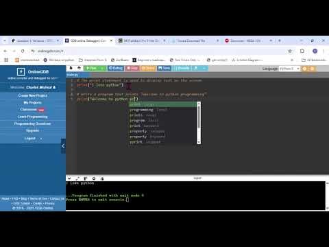 Python Programing class
