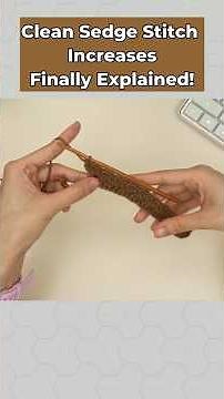 Clean sedge stitch increase that actually looks perfect #crochet #tutorial #trending