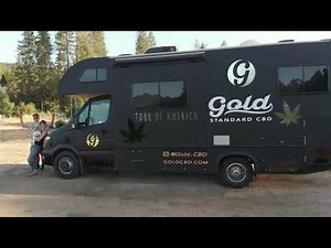 Organic CBD farm tour by drone