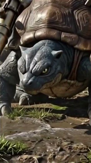 LIVE ACTION Blastoise Uses Hydro Pump & Water Cannon 💦🔥 | Realistic Pokémon Battle #shorts