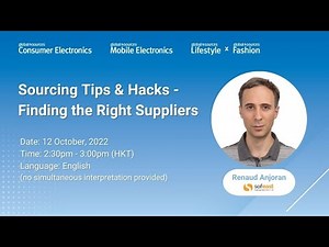 Sourcing Tips & Hacks – Finding the Right Suppliers