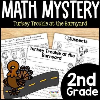 Math Mystery Grade 2 Turkey Trouble Activities Thanksgiving Second Grade