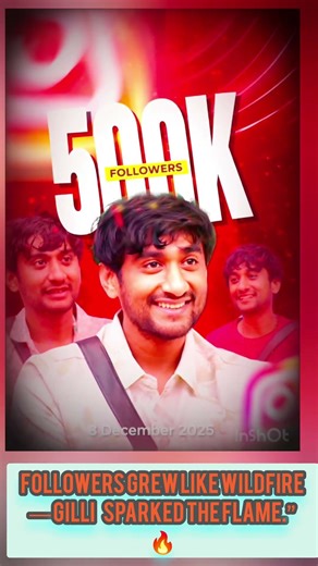 Followers grew like wildfire — Gilli sparked the flame.” 🔥 #gillinata #instagram #bbk12