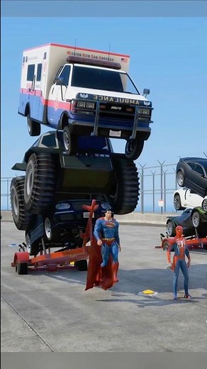 Help Kid Goku To Power Up With Pulling Big And Bigger Cars | #Shorts | #gta5 | #gaming