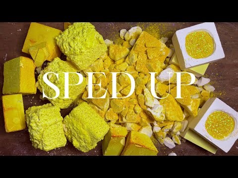 2X Speed | Butter Yellow Texture Haven 💛 | Dyed Gym Chalk ASMR | #odlysatisfying | Pasted Chalk ASMR