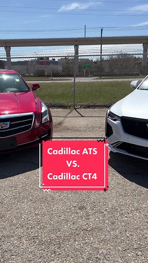 Take a closer look at the differences between the Cadillac CT4 and its predecessor the Cadillac ATS 💆🏻‍♀️💇🏻‍♀️ P.S: How many times did i say CT4? 😂 #cadillac #cadillacats #cadillacct4 #calgary_yyc #alberta