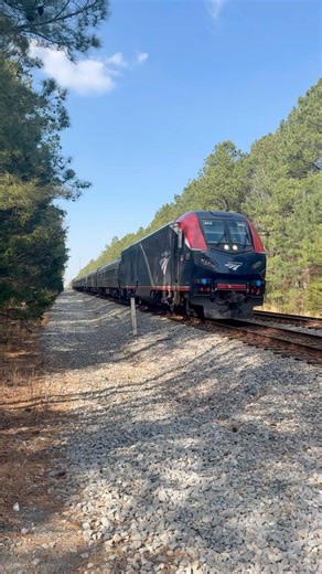 Southbound Amtrak at Chesterfield #shortvideo #shorts #trains #amtrak