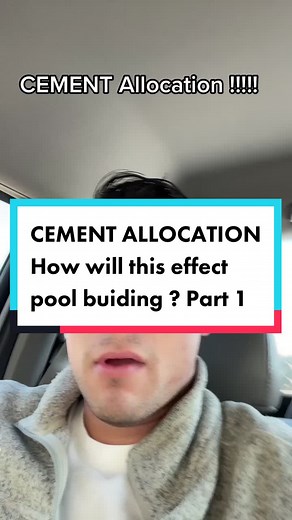 CEMENT ALLOCATION!!!! #cement #concrete #gunite #gunitepool