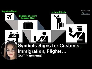 Symbols Signs for Processing Activities (Customs, Immigration...) | DOT Pictograms | Public Signs