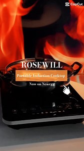 Feel the heat anywhere with the Rosewill Portable Induction Cooktop! 🔥🌍 Shop: https://newegg.io/4bfee45 #NewEgg #CookingHacks #foodie #techtok #deals | Newegg