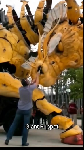 Giant Puppet dragon 😱 #giantpuppetfestival #giantpuppet #giant #puppet #fipシ