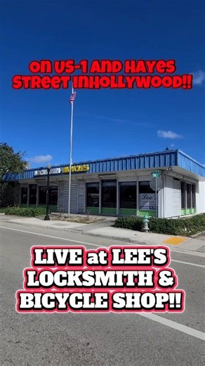 LIVE at LEE'S LOCKSMITH & BICYCLE SHOP at Hayes Street on US-1 in Hollywood, In Business Over 80 Years!! Who Else Hasn't Just Past By Here Countless Times but Has Been Here and KNOWS THEY OFFER AWESOME CUSTOMER SERVICE and HAVE the BEST SERVICE DEPARTMENT in South Florida!??! 💖🤔💝 #flashbacksouthflorida #southflorida #hollywoodflorida #hollywoodfl #bicycle | Flashback South Florida - Memories and Memorabilia