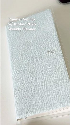 Kinbor 2026 Weekly Planner Set up