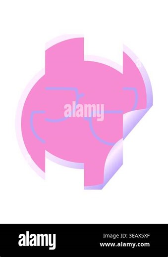 splitting motion animation of spectacles graphic vector illustration circular sticker Stock Video Footage - Alamy