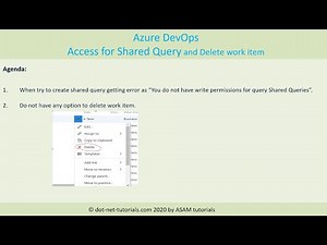 Access for Shared Query and Delete work item option