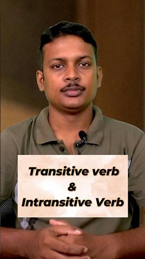 Transitive Verb vs Intransitive Verb