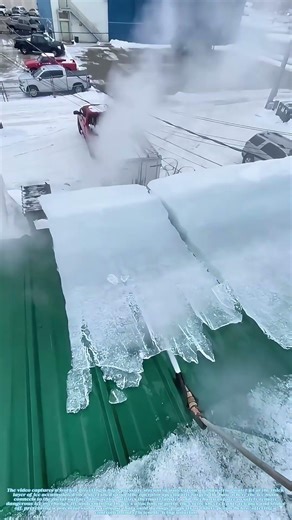 Melting the Menace: How Pressurized Water Clears Icy Overhangs