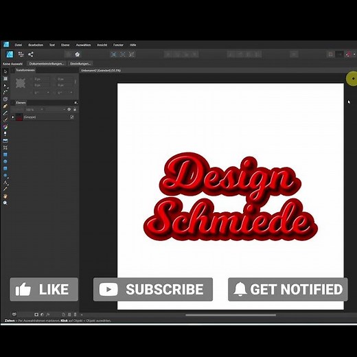 Kontextleiste einblenden Affinity Designer #Shorts