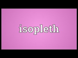 Isopleth Meaning