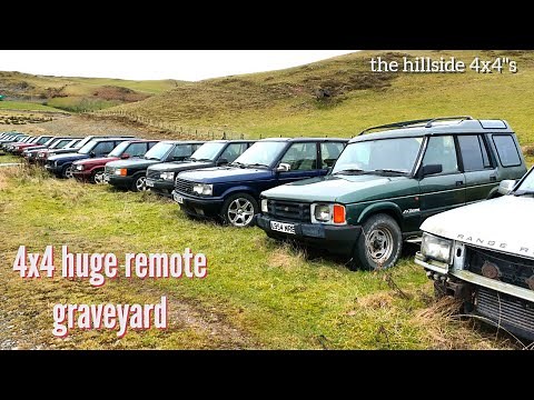 range rover and discovery graveyard | abandoned places uk | abandoned places