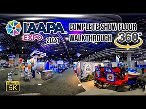 IAAPA Expo 2021 Complete Walkthrough of the Entire Show Floor 5K VR 360 2021 11 19