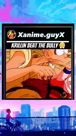 Krillin vs Bully in Dragon Ball Anime Fight