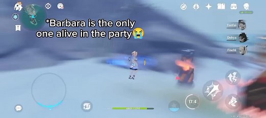 Barbara carried😍😝 #genshinimpact #barbara #fyp #barbaragenshinimpact #floptok #hoyocreators #dragonspine #genshinimpact41