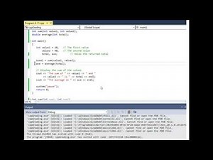 Value Returning Functions (sum and average)