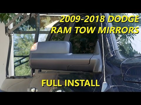 Full Tow Mirror Install: (2009-2018) Dodge Ram Tow Mirrors - Boost Auto Parts