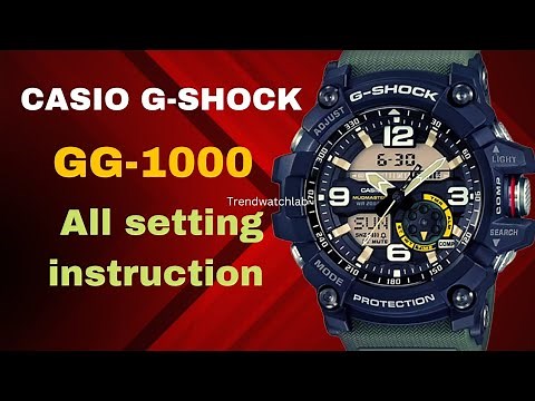 How to set all functions for Casio G-Shock GG-1000 (5476)|| Casio G-Shock
